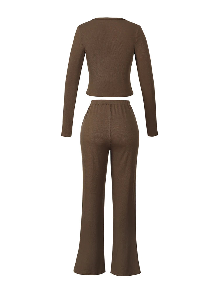 Two-Piece Pajamas Set Long