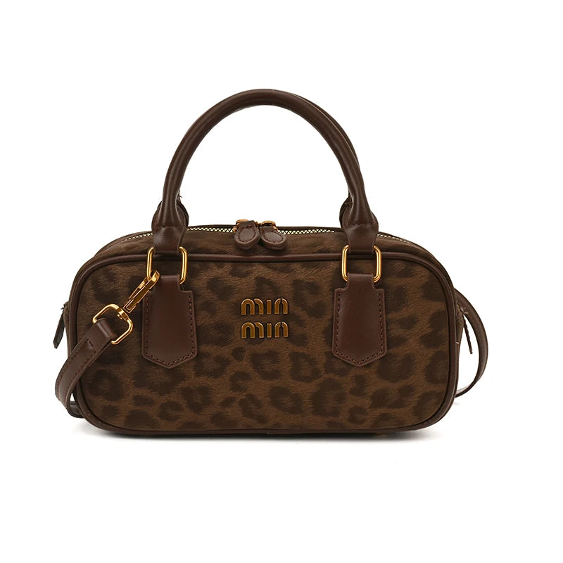 Leopard Print Bowling Bag