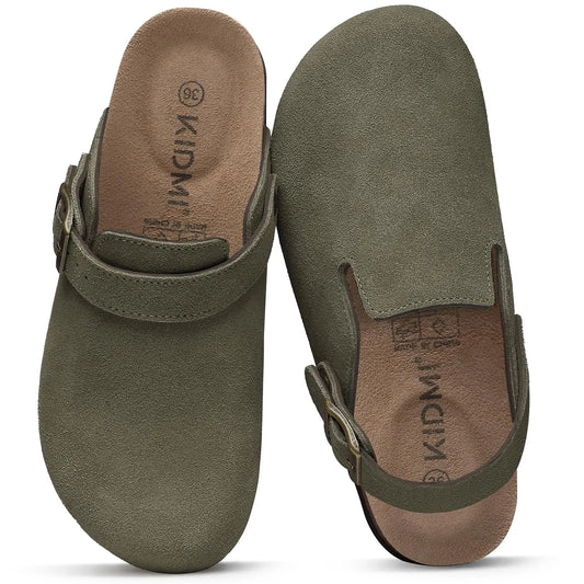 Suede Clogs