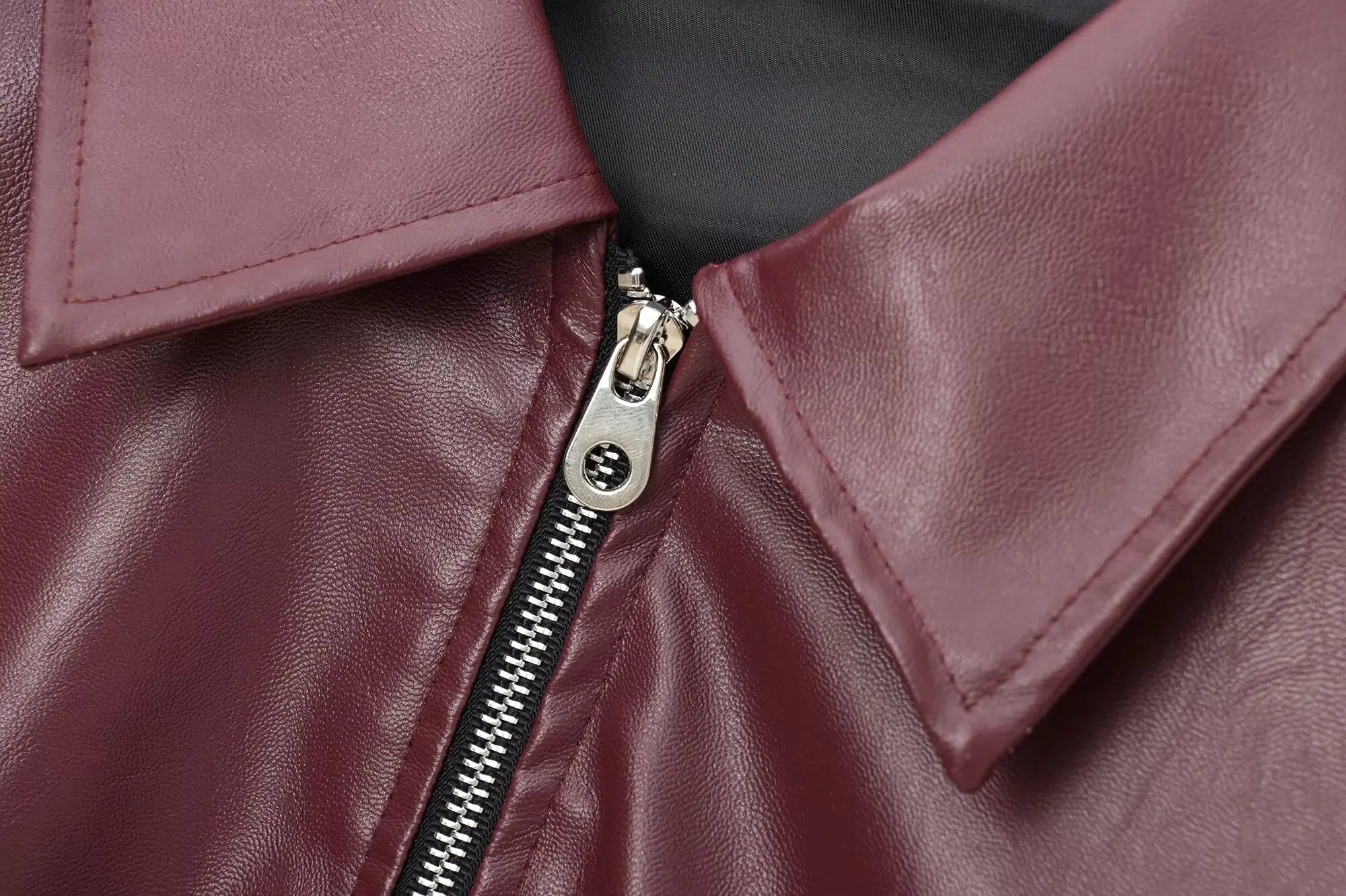Oversized Faux Leather Jacket