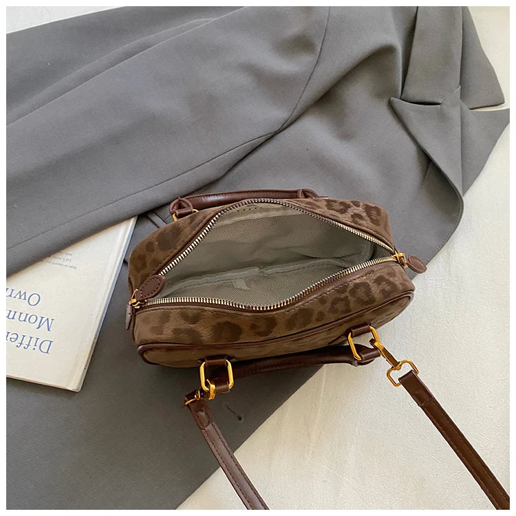 Leopard Print Bowling Bag